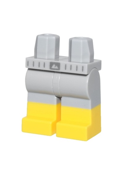 Minifigür Parçaları: Legs Decorated, Bacak, Ayak: 970c00pb1569