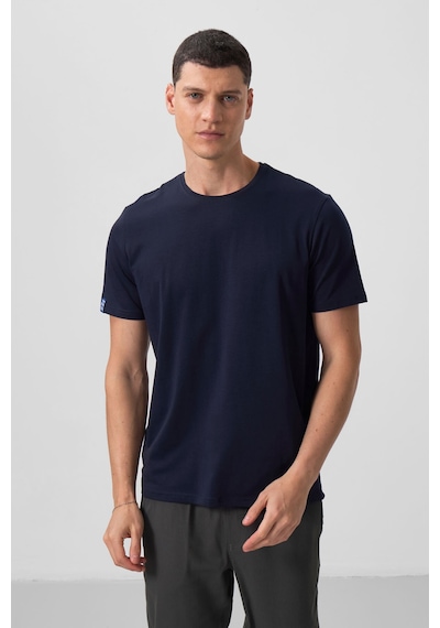 Tommylife Tommy Life Lacivert Erkek Basic Kısa Kol Standart Kalıp O Yaka T-shirt - 87911 Lacivert