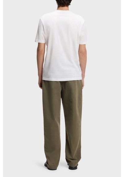 Hugo Erkek T Shirt 50553124 102 Beyaz Beyaz