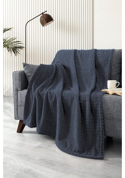 Wellsoft Battaniye-tv Battaniyesi- Peluş Polar Yumuşak Battaniye-110x160 Cm Fume Füme