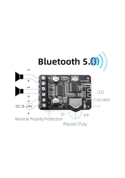 Xy-p15w Bluetooth Amfi Devresi Amplifikatör Modülü