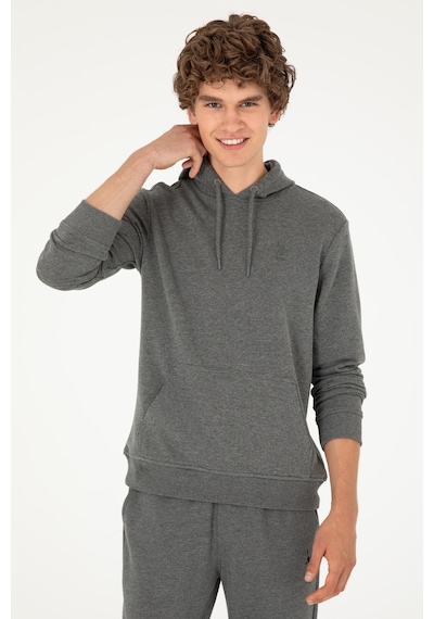 U.s. Polo Assn. Erkek Antrasit Melanj Sweatshirt 50295167-vr081 Antrasit Melanj