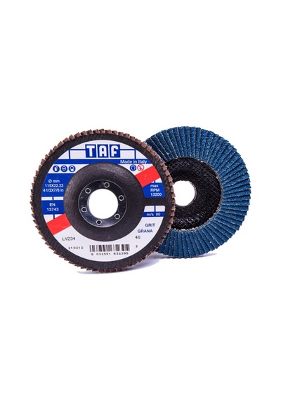 TAF FLAP DİSK ZIMPARA 115mm  80Kum İNOX LVZ34