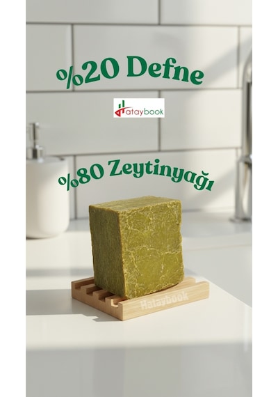 Hatay Defne Sabunu 1 Adet %20 Defne %80 Zeytinyağı Doğal