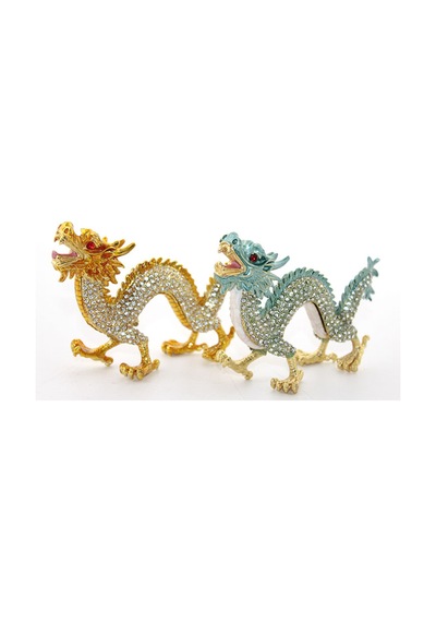 2 Adet Taşlı Dragon Figür Taş Süslemeli Dekoratif Obje, Masaüstü Vitrin Süsü, Ejderha Figürü, Dragon Ornament