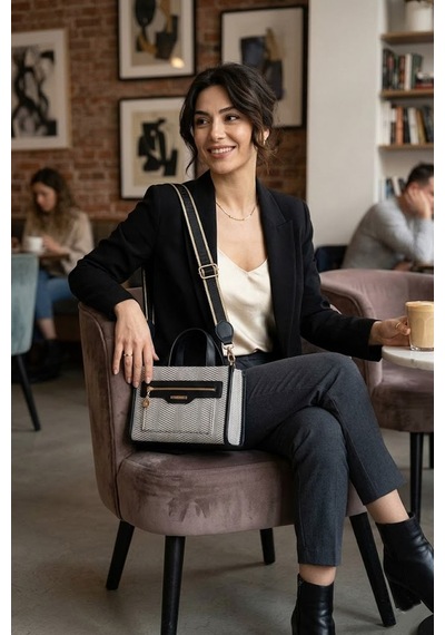 Silver Polo Sp1271-m132 Kadın El Çantası Siyah Siyah