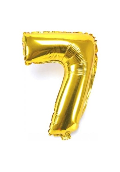 Altın Sarısı Folyo Rakam Balon 1 Metre Diğer