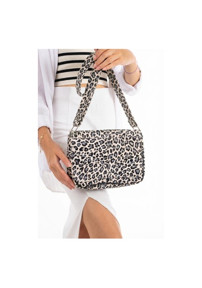 Erzeno Hakiki Deri Günlük Çapraz Ve Omuz Çantası %100 Hakiki Deri Leopar Desen Çanta Leopar Desen - 48662846 Leopar Desen