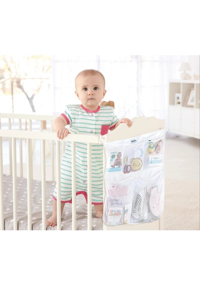 BabyJem Yatak Başı Organizer 555 Beyaz
