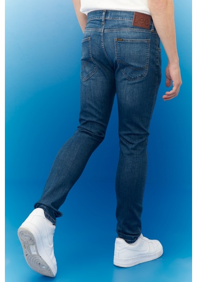 Lee Luke Slim Tapered Esnek Jean Kot Pantolon Mavi