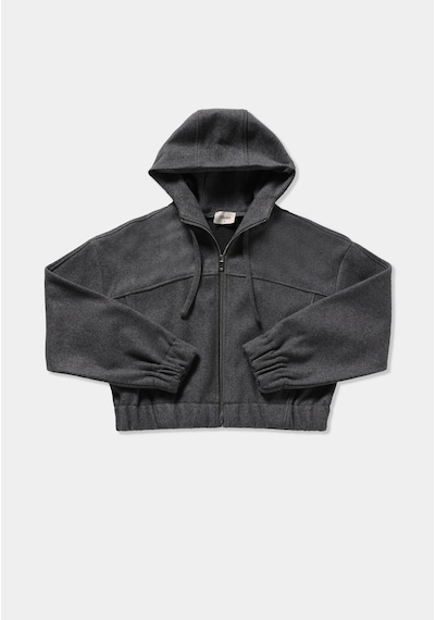 Colin's Colins Regular Fit Fermuarlı Astarsız Kadın Gri Ceket Cl1081822 Q1.v1 Mga Gri Melanj