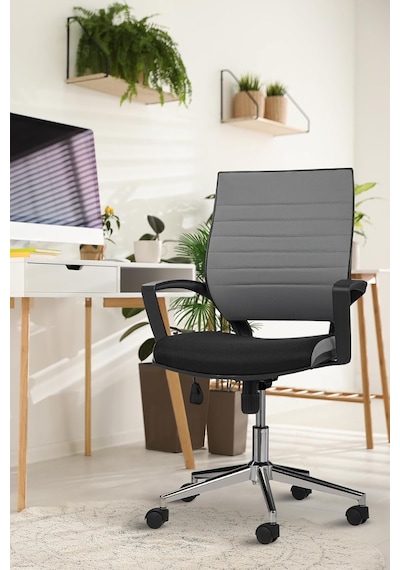 Rigel 55500 Ergonomik Ofis Koltuğu, Metal Ayaklı Dayanıklı Tasarım, Yükseklik Ayarlı, Kolay Temizlenebilir Kumaş Diğer