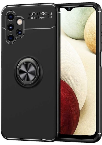 Samsung Uyumlu Galaxy A13 4G Kılıf Yüzüklü Magnetli Ravel Case Kapak