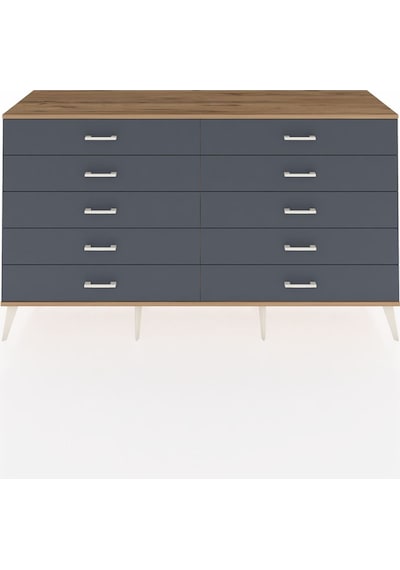 Hyperion Konsol 10 Çekmeceli 176x44x99 Çam-çam/antrasit Çam-çam/antrasit