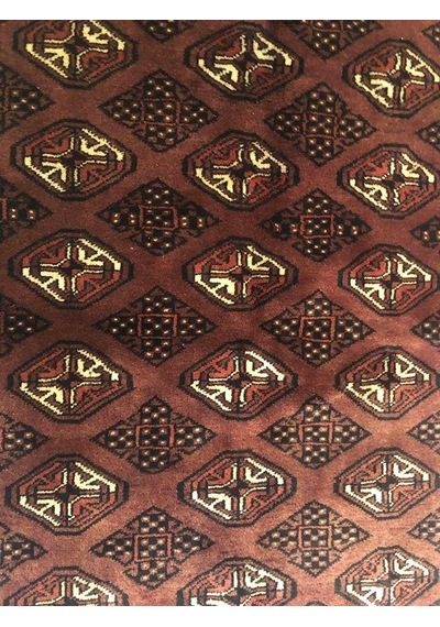 Antik İran Türkmen El Dokuması Yün Halı 145x104cm 1.5m2 Teşhir Ürün