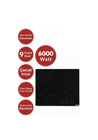 Alveus Afm Serisi Monza Vitro FM7701 + V6-04 + FM3301 Elektrikli Cam Beyaz Ankastre Set