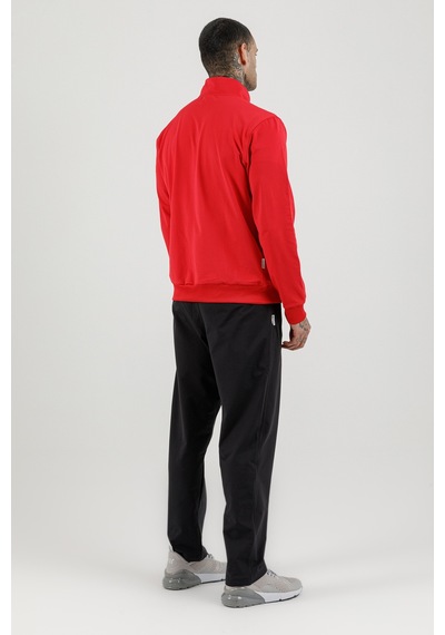 Airlife Sportswear Tam Boy Fermuarlı Erkek Dik Yakalı Eşofman Takımı Kırmızı Red