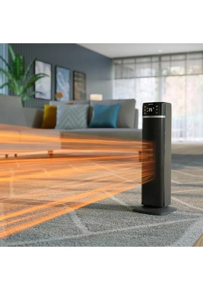 Bağlantılı Kule Fan Isıtıcı, 2000w Güç Ve 60 Salınım Özelliği 0.5 Mm