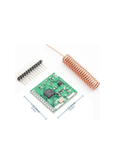 Sı4432 433mhz Rf Kablosuz Haberleşme Modülü Transceiver 1000 Metre 20dbm 240 930 Mhz 3.6 V