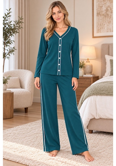 Hiccup Lılac Pijama Takımı Zümrüt Yeşili