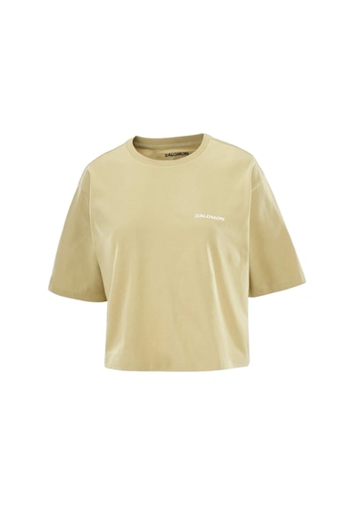 Salomon Salomon Short Tee Kadın Bej Tişört De5 Bej