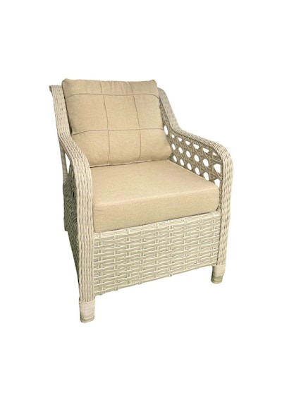 Tu Tienda Ronda Alüminyum 3 1 1 2puf Masa Rattan Bahçe Balkon Mobilyası,rattan Örgü/kumaş Renk Beyaz/vizon Vizon