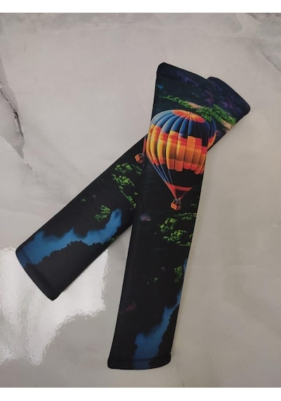 Emniyet Kemeri Pedi, Süngerli Yumuşak Dokulu, 26 X 6 Cm, Sıcak Hava Balonu Dijital Baskılı,cırtlı Tasarım, 2 Adet