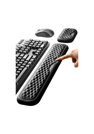 Lexroo Masaüstü Kol Dayama Padi Ergonomik Klavye Ve Mouse İçin Bilek Destek Seti Bilek Yastığı Standart