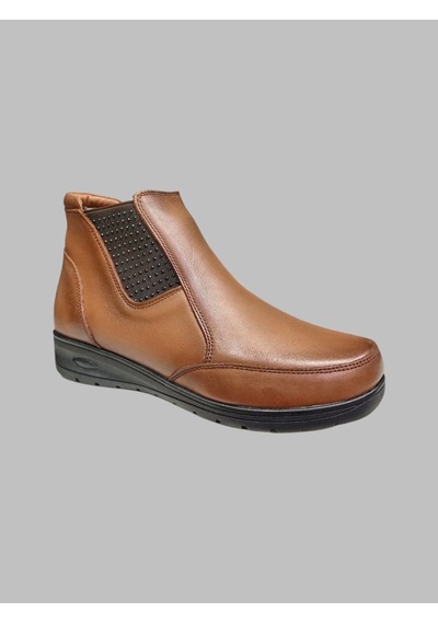 Castle Black Cb-42757 Kadın Deri Comfort Bot Taba