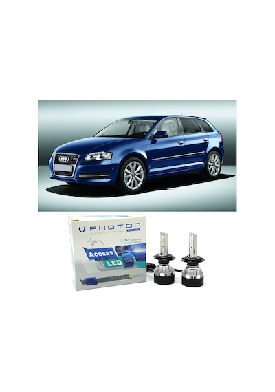 Audi A3 8p Led Xenon Kısa Far Ampulü H7 Access Yeni Seri Beyaz 2008 - 2012