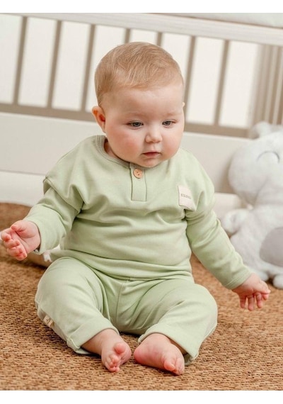 Zekids Bebek Organik Eşofman Takım-15483 Mint