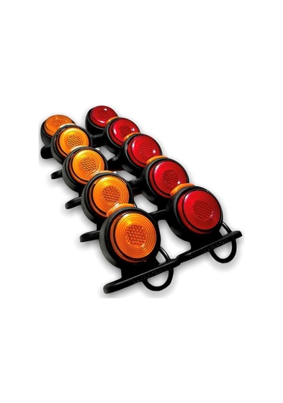Ahmet Otomotiv Neon Mini Takoz Sarı-kırmızı 12v-24v