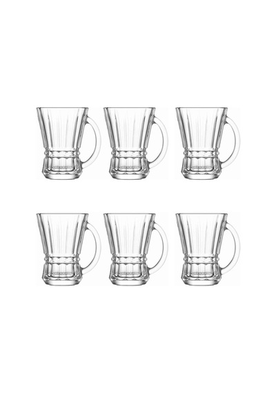 Lav 6 Parçalı Çay Bardağı Seti, Venus Serisi, 150 Ml, İçecek Bardakları Çok Renkli