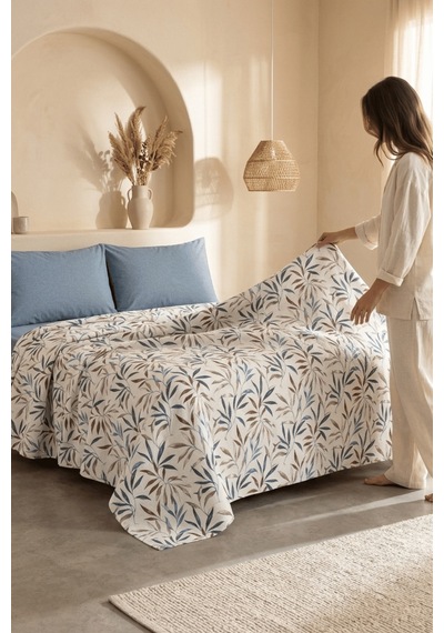 La Notte Spring Garden Çift Kişilik 4 Parça Pike Takımı 210x230 + 160x200 + 2/50x70 Cm Çok Renkli