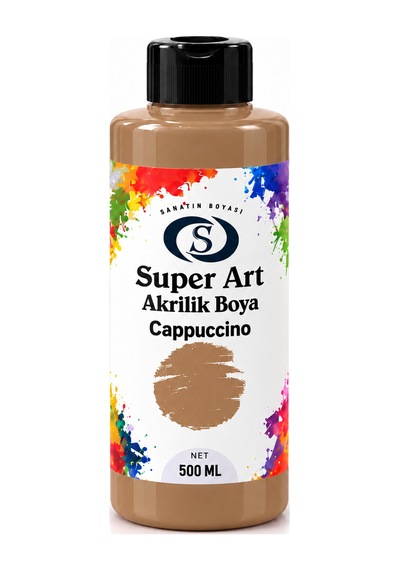 Super Art Akrilik Boya Cappuccino 500 Ml 1 Şişe