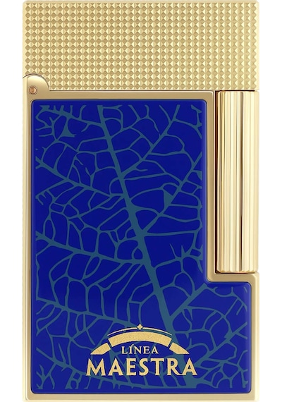 S.t. Dupont Line 2 Partagas Mavi - Altın Sarısı Çakmak 16095 Lacivert
