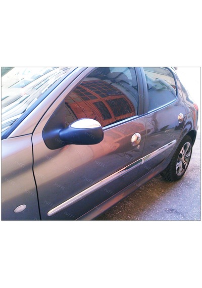 Peugeot 206 / 206 Plus Krom Ayna Kapağı 2prç. 1998 Üzeri P. Çelik