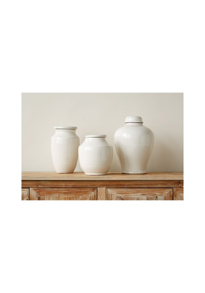 Terra Cotta Dekoratif Vazo Büyük Boy Toprak Vazo Beyaz Modern Salon Sehpa Masa Üstü Ev Dekoru 38 Cm Beyaz Beyaz