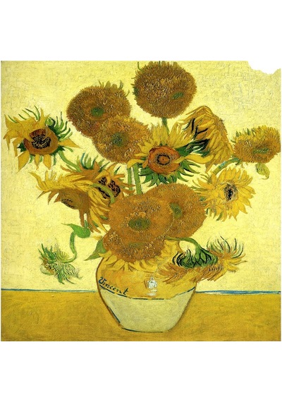 Van Gogh Yıldızlı Gece Ve Eserleri Doğal Taş Bardak Altlığı 4'lü Set - Natural Stone Coasters - Taş Çok Renkli