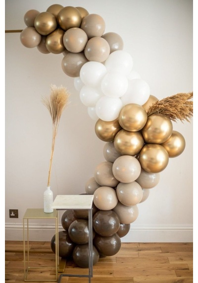 Krom Gold Beyaz Ve Deniz Kumu Balon Zinciri 100 Adet Mix