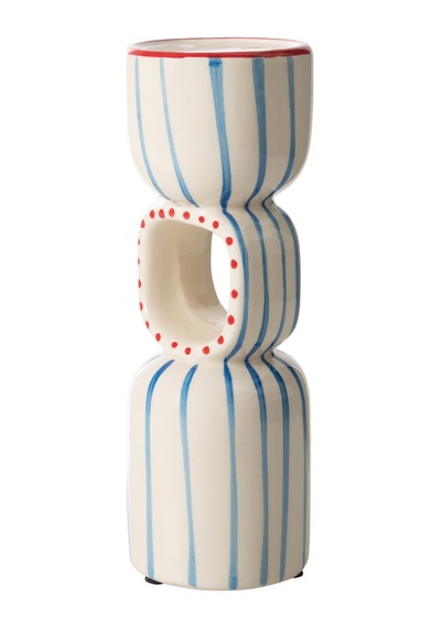 Mudo Home Blue Lıne Mumluk 10x10x32cm Mavi