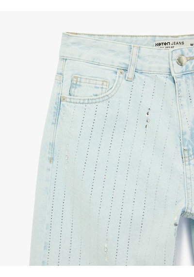 Koton 26yy59000164 Açık Mavi Kadın Jean Pantolon 6sal40011md
