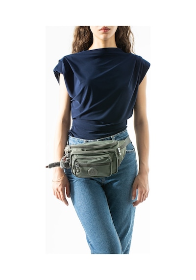 571 Collections Unisex Çok Cepli, Su Geçirmez, Çapraz Askılı Bel Çantası Freebag Gri Model: 571-7j