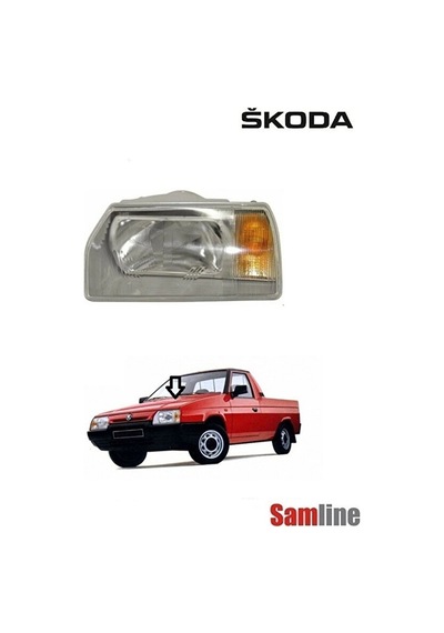 Skoda Favorit Uyumlu Forman Sol Ön Far 1989-1990-1991-1992-1993-1995 Modeller İçindir