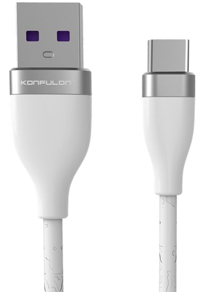 Konfulon - 52 - S84 Seramik Uçlu Type-c 1m 3.1a - Kmrsfres - - Beyaz