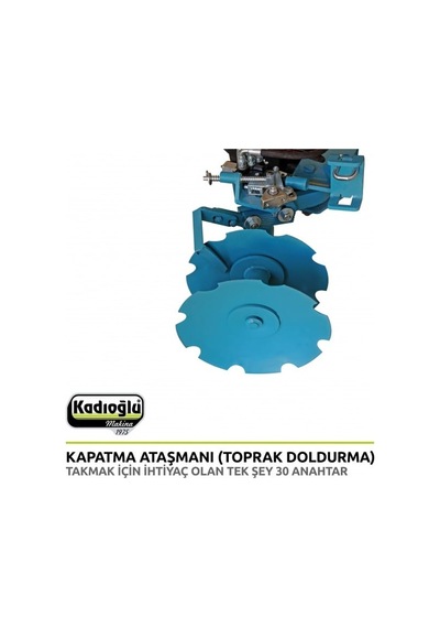 Kadıoğlu Eko Duyarga Taşıyıcı + Çapa Bıçağı + 4lü Diskaro + Kapama + Pulluk Kdm111