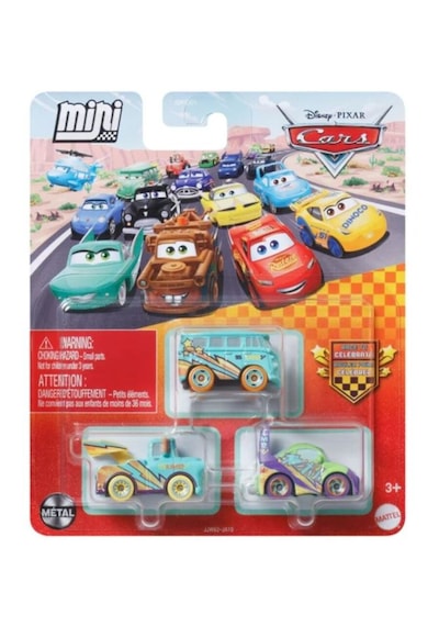 Üçlü Cars Mini Racers - Race To Celebrate Fillmore & Mater & Wingo - Jjw62 Turkuaz
