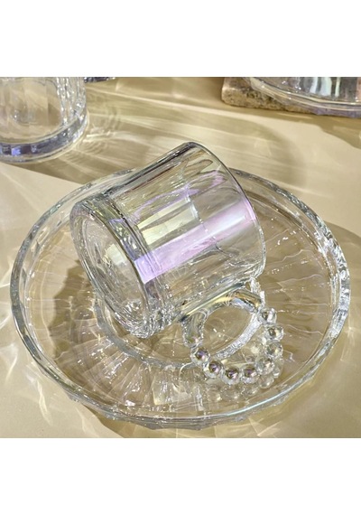 Ringo Line Lüster Altı Kişilik Kahve Fincan Takımı 100 Ml Çok Renkli