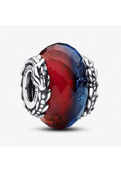 Nur Silver Buz ve Ateş Ejderhaları İkili Murano Gümüş Charm - NUR-CM00323