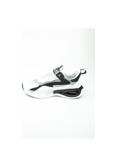 19320 Beyaz Deri Erkek Sneaker 001